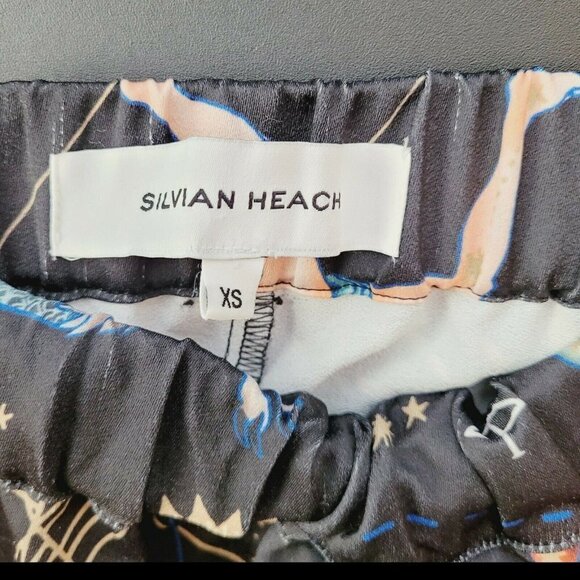 Silvian Heach Astrology Theme Elastic Waist Straight Leg Pants Size X-Small - Picture 6 of 11